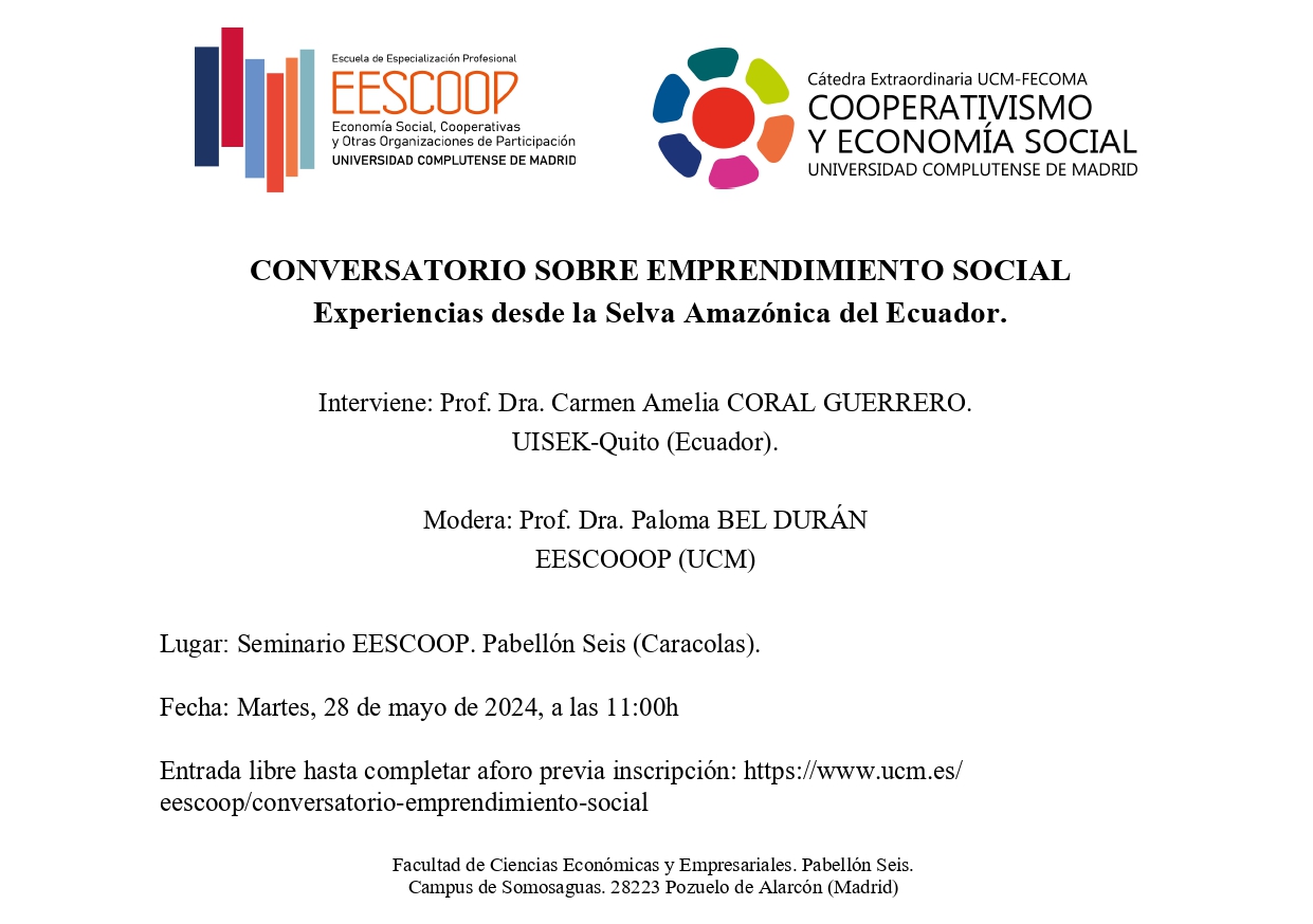 28/05: Conversatorio sobre Emprendimiento Social